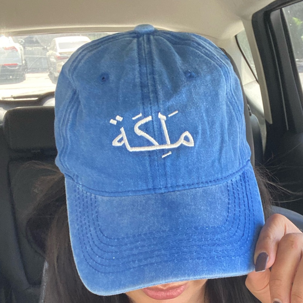 Customized Female hat/cap with Arabic letter